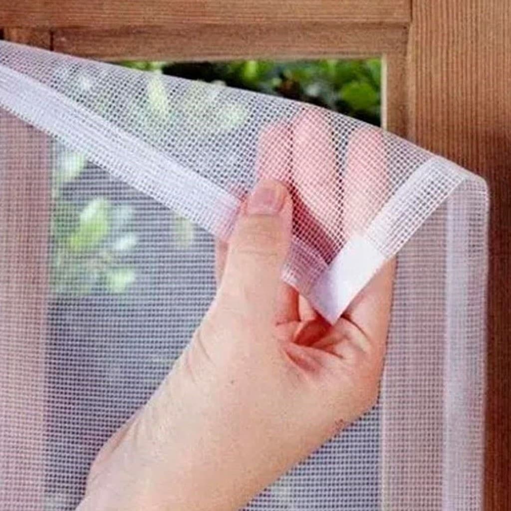 Kit com 4 Telas Mosquiteiras Grandes para Janela 1,50x1,30m Ajustáveis - Anti-Insetos, Mosquitos e Dengue