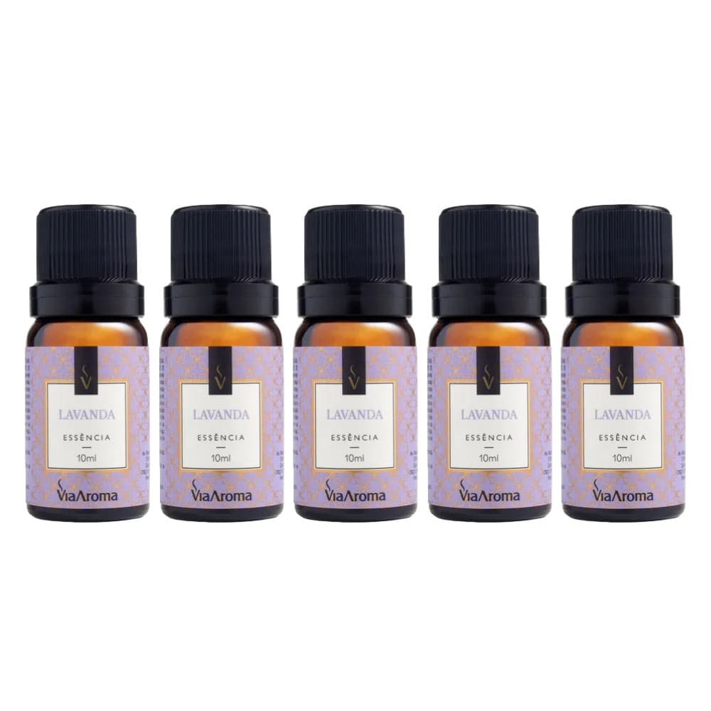 5 Essências Aromatizador Difusor Elétrico 10ml Via Aromas