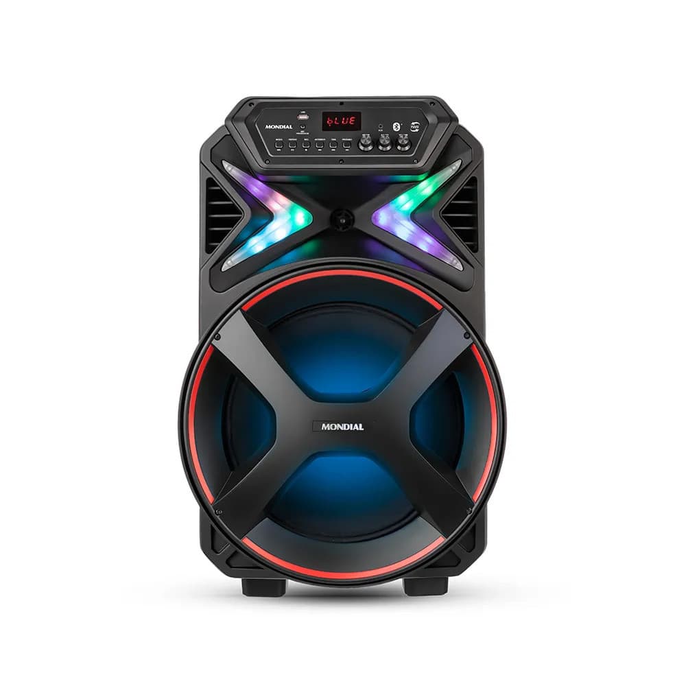 Caixa de Som Bluetooth Amplificadora Connect Lights Plus Bivolt 700W RMS CM-700 Preto Mondial