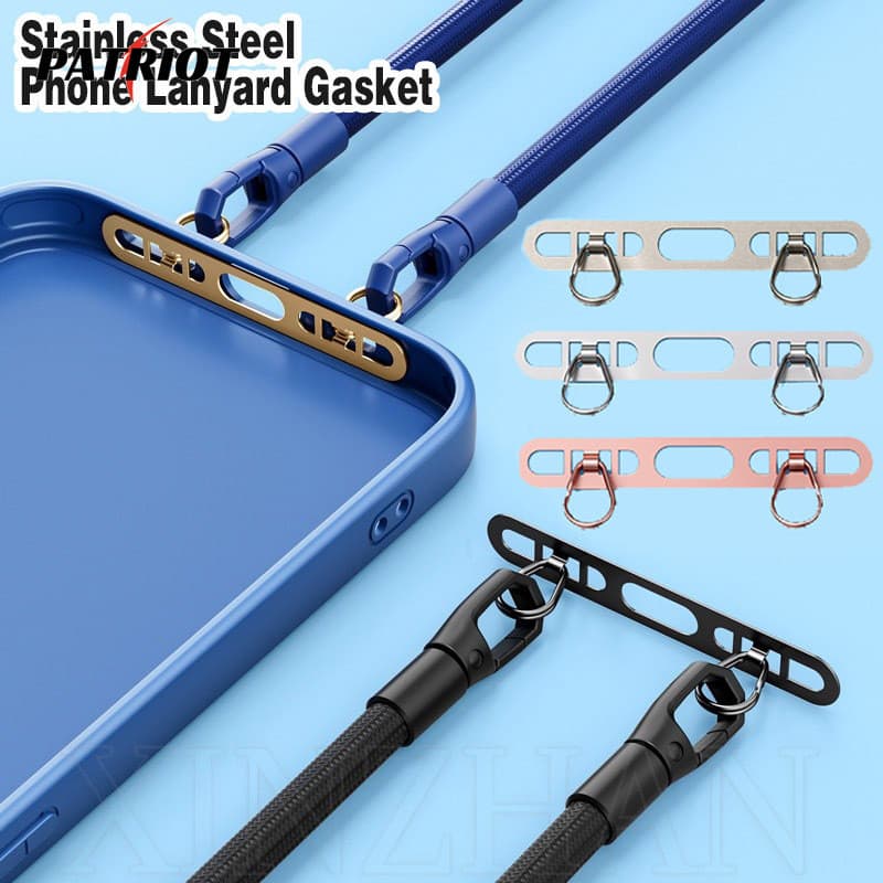 Junta De Cordão De Telefone De Aço Inoxidável-Universal , Ultrafino , Anti-Perda Queda-Patch De Conexão De Corda De Susp