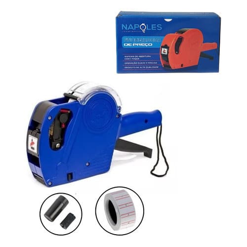 Etiquetadora Maquina Manual De Preços 8 Dígitos + Refil + Etiquetas