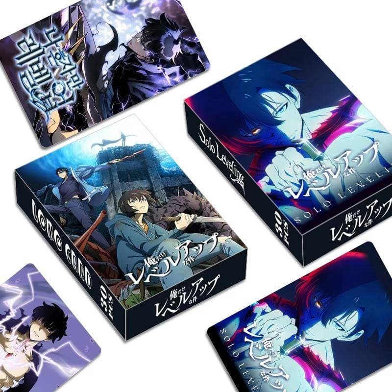 30Pcs/Set Japão Anime Solo Nivelamento Na Honjaman Level Up Cartão De Impressão De Dupla Face Sung Jin Woo U Seong Cha Hae In Cards Para Presentes E Coleta