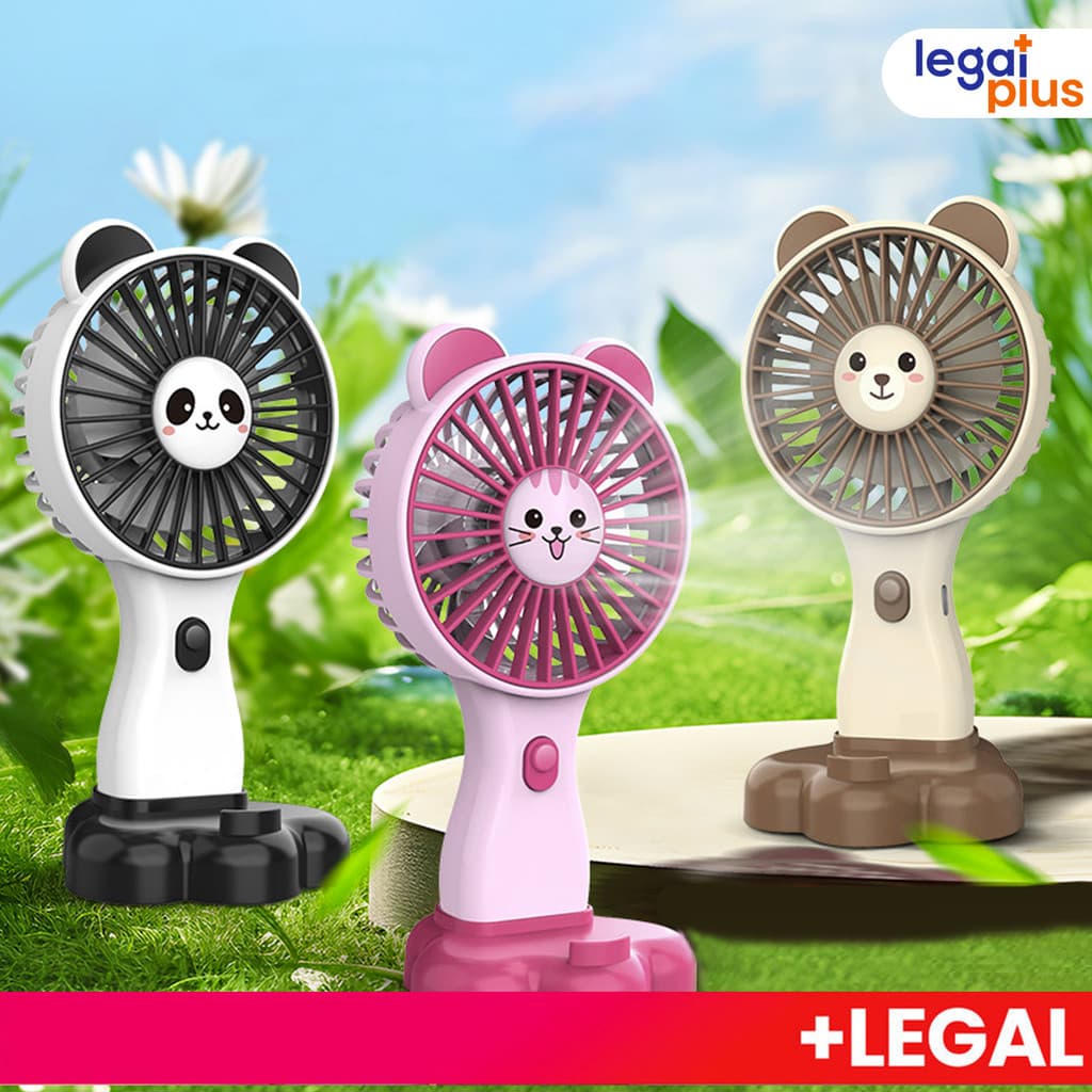 Mini Ventilador De Mão Portátil Recarregável Usb com suporte Para Escritório