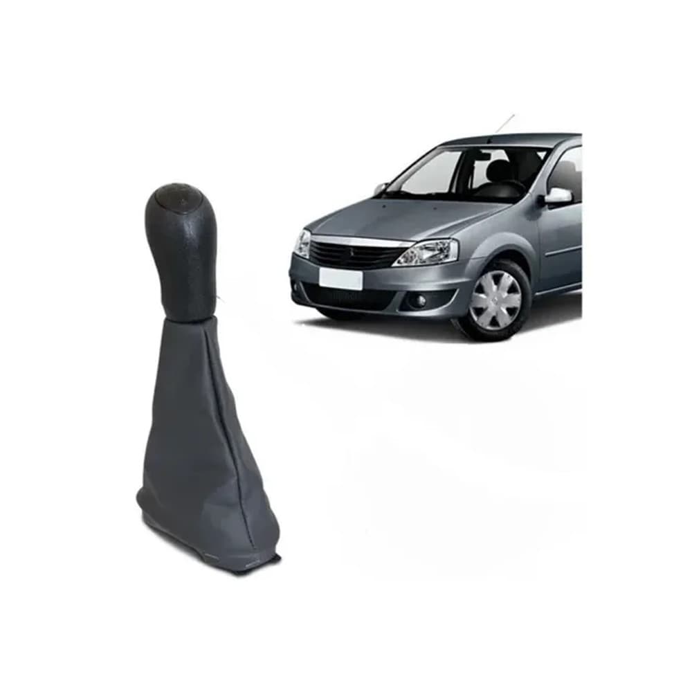 Coifa Câmbio C Bola Sandero Logan 08/14 Napa Preta Bx Relevo