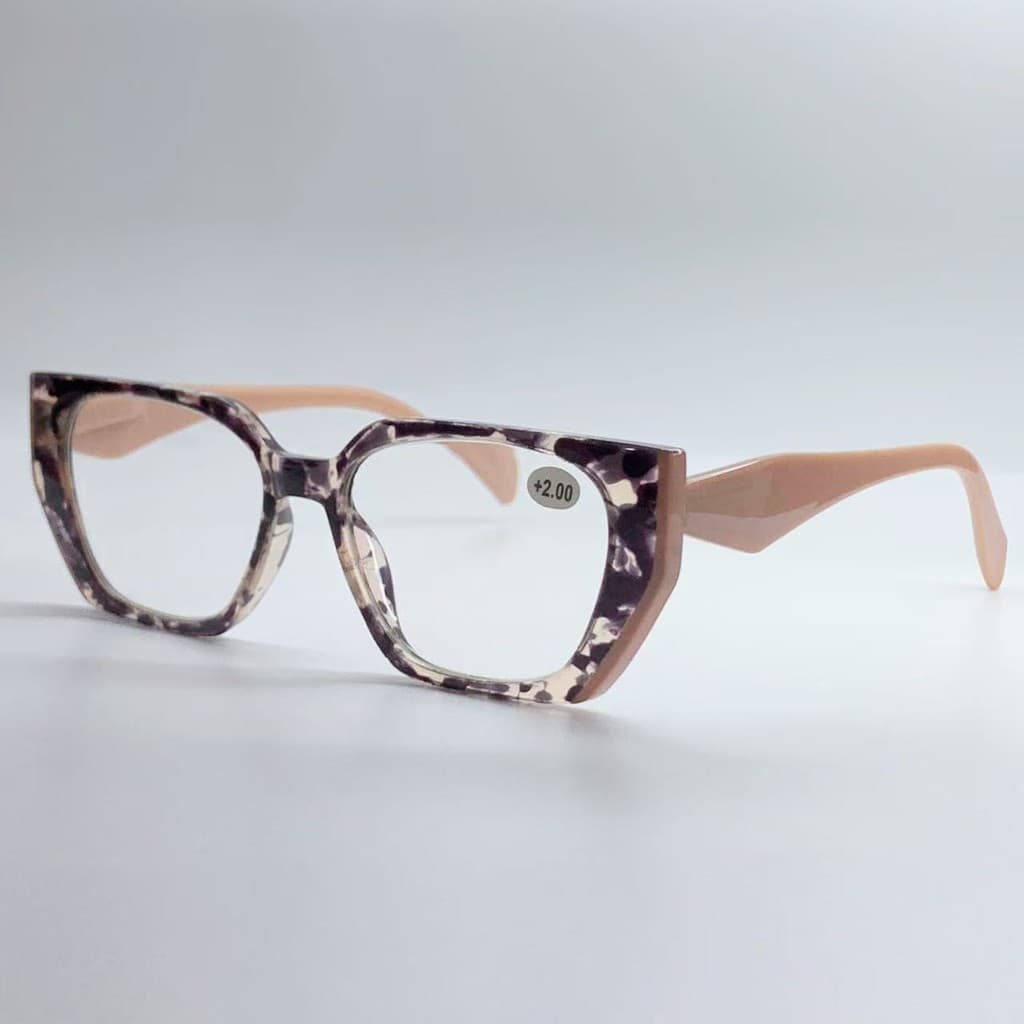 Óculos de Grau pra Leitura Perto +1.00 ao +4.00 gatinho hexagonal quadrado armacao grosso feminino Novo UO205