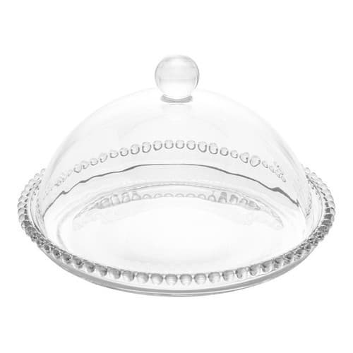 Queijeira Cristal Transparente Pearl Luxo 20x12 Wolff