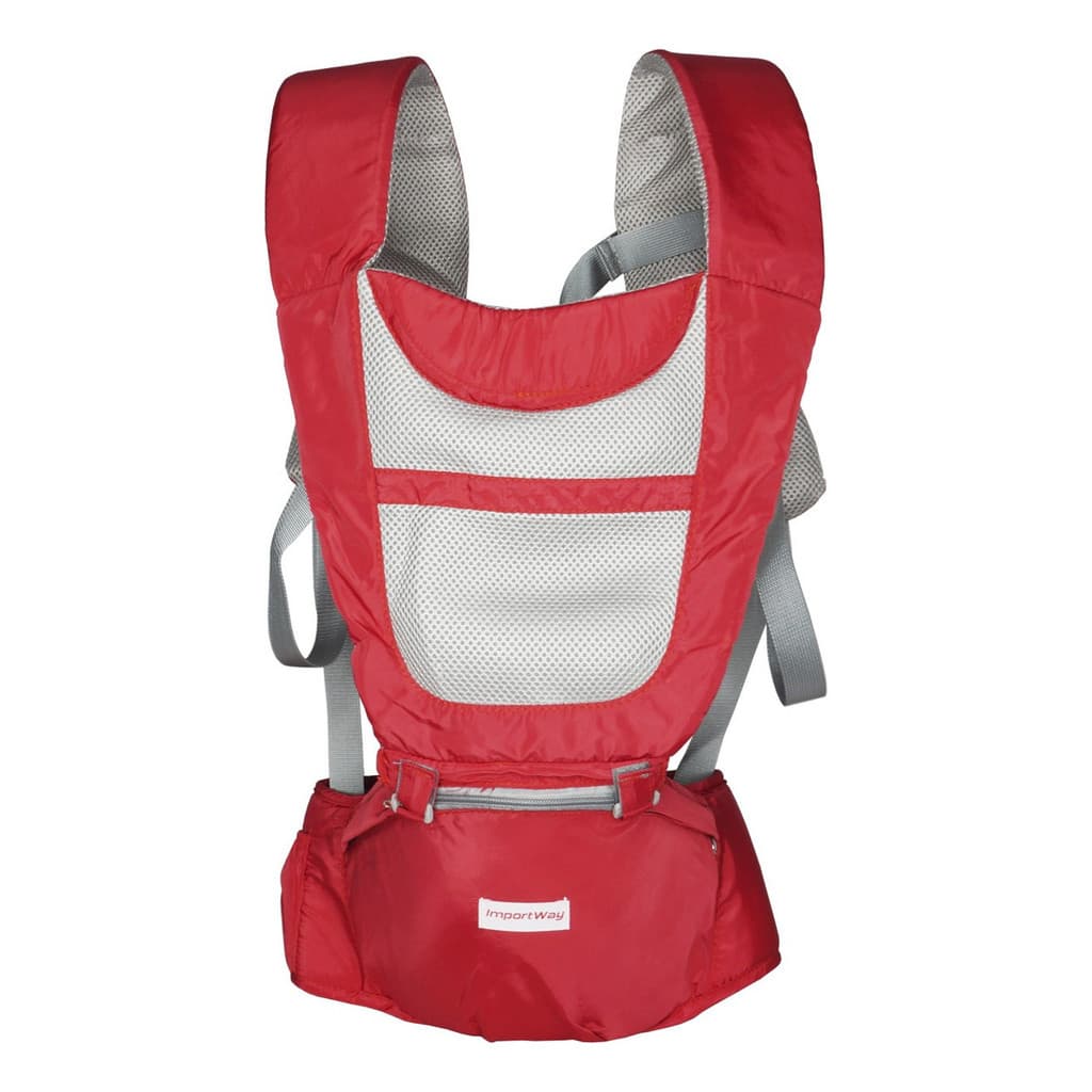 Banco De Cintura Para Bebê Canguru Bebe Passeio Vermelho Mochila Infantil Importway