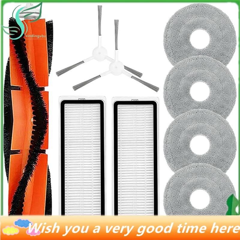 Para Xiaomi S20 Plus S20 + Robô Aspirador De Pó Escova Lateral Principal Filtro Hepa Mop Pano Peças Reposição Acessórios