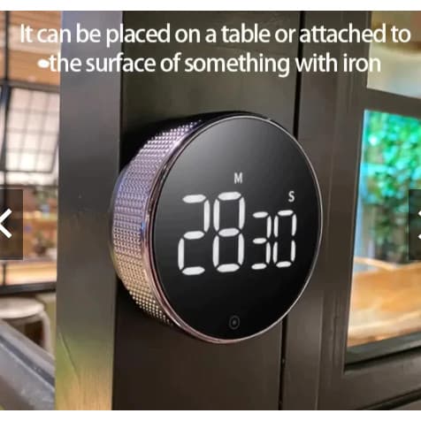 Temporizador Digital Programável Timer De Cozinha Magnético Alarme Relógio Academia Cronometro