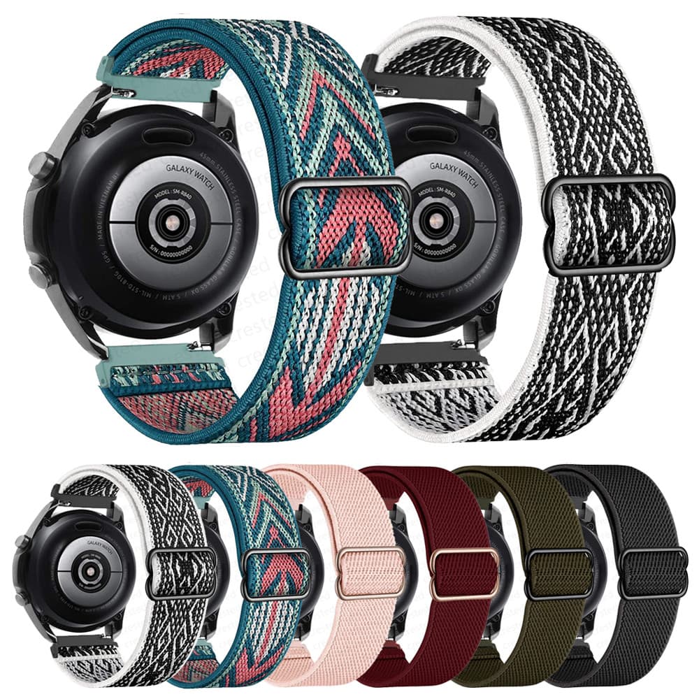 Pulseira de  20mm/22mm Nylon para Relogios Smartwatch Huawei GT/ Samsung Galaxy Watch / Amazfit Watch