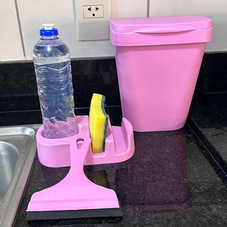 Kit Pia Multiuso Elegance Organizador de Pia 3 ou 4 Peças