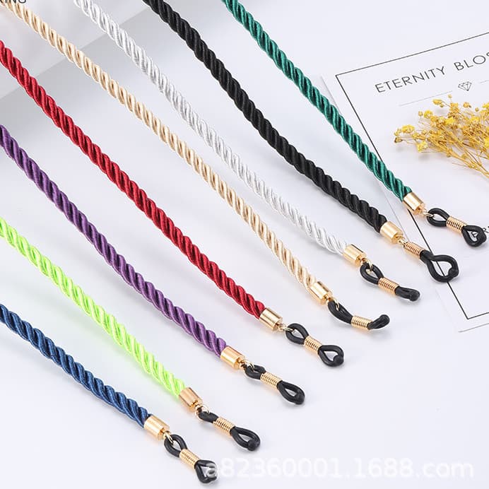 Corrente de óculos antiderrapante, corrente criativa simples para pescoço, corrente de máscara feminina, cordão decorati