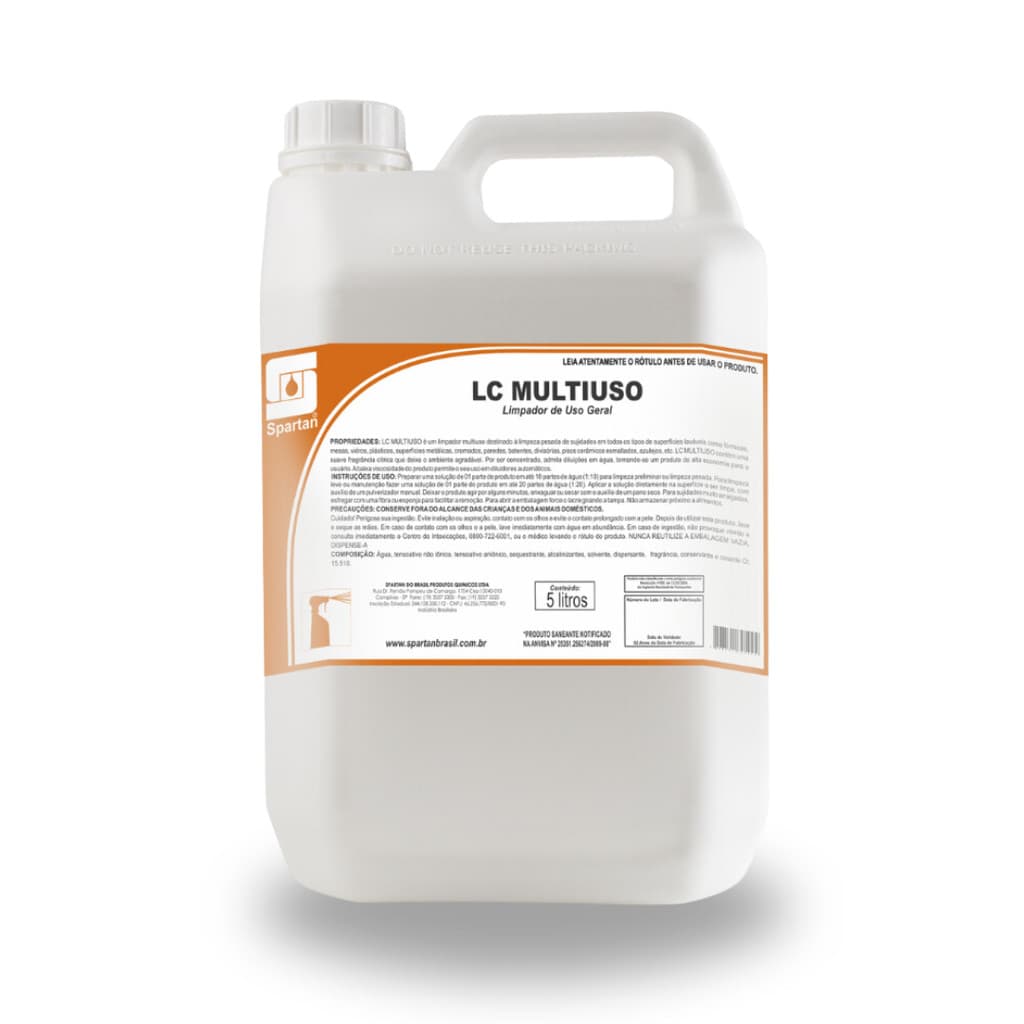 LC Multiuso Spartan 5L - Limpeza Impecável e Praticidade