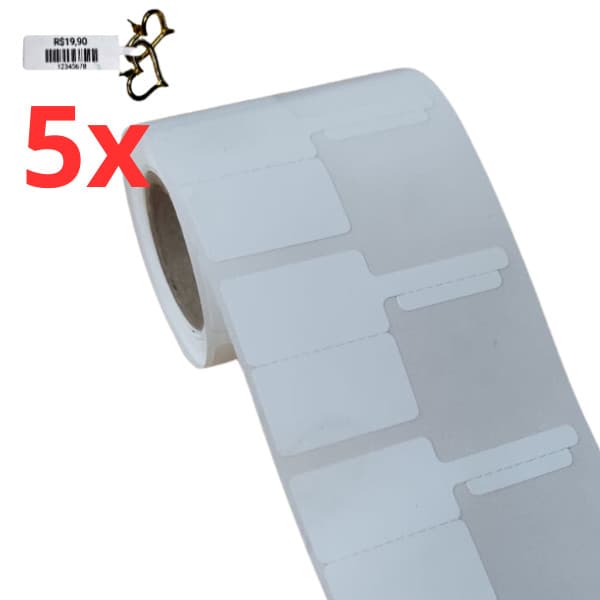 5 rolos etiqueta para Joias para XD-210 Mini impressora 58mm