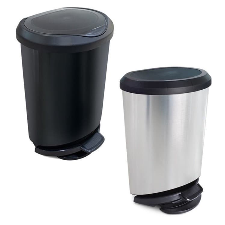 Lixeira Luxo C/ Pedal E Tampa 20 Litros Para Banheiro Escritório Cozinha Lavanderia