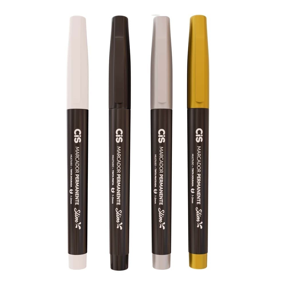 Caneta Marcador Permanente Para Tecido Cis Slim Cores a Escolha