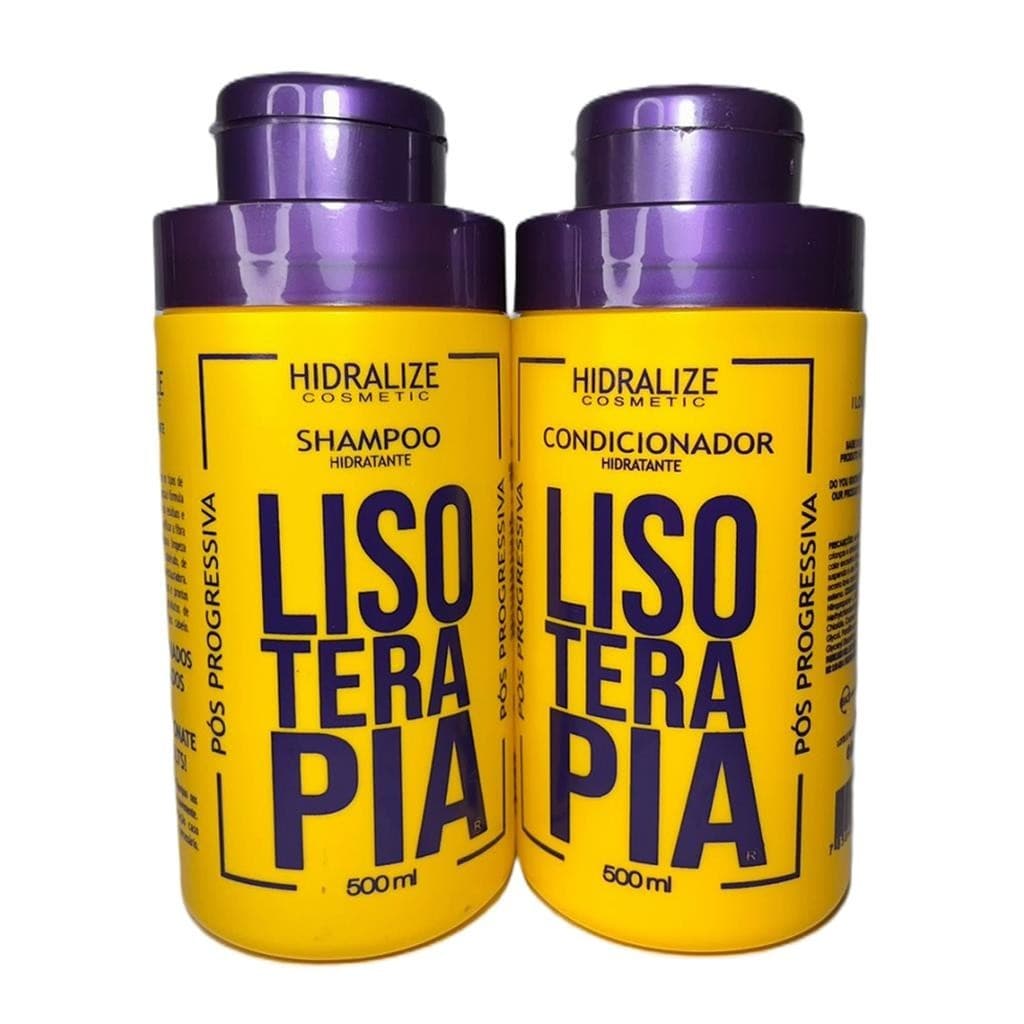 Kit Shampoo e Condicionador Pos Quimica para Progressiva Lisoterapia Liso Extremo Hidralize 500mL Cada