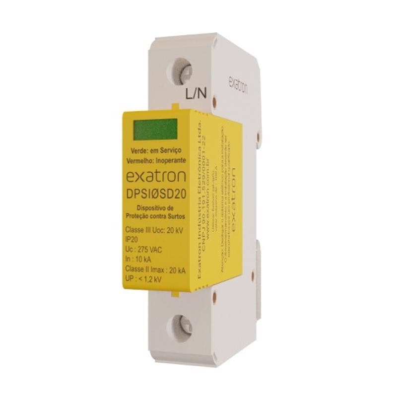 Dispositivo de Proteção Contra Surtos DPS 45K DPSI0SD45-1P Exatron Bivolt