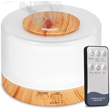 DIFUSOR DE AROMA 500ML 300ML COM CONTROLE LED RGB