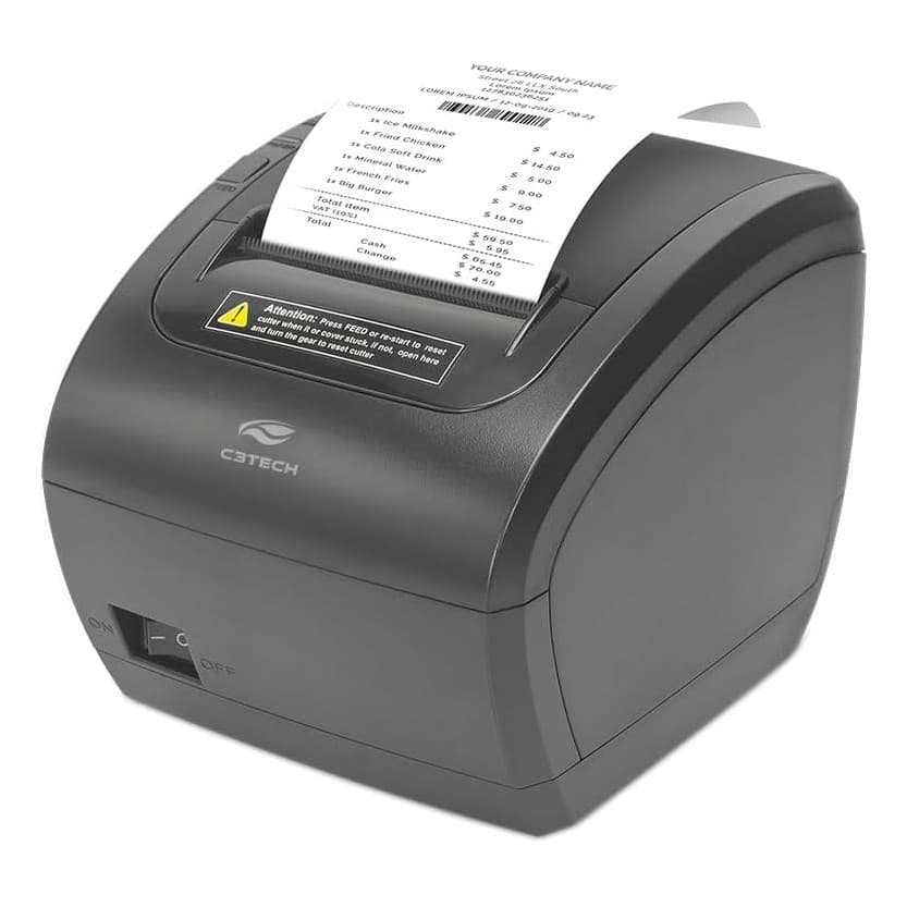 Impressora De Cupom Recibo Térmica C3tech It-100 Usb