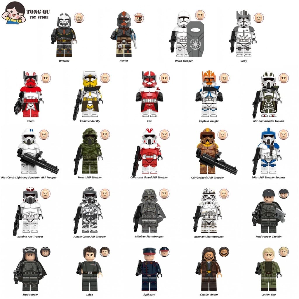 Brinquedos de menino Presentes De Aniversário Enfeite de Mesa boneco de Soldados clones