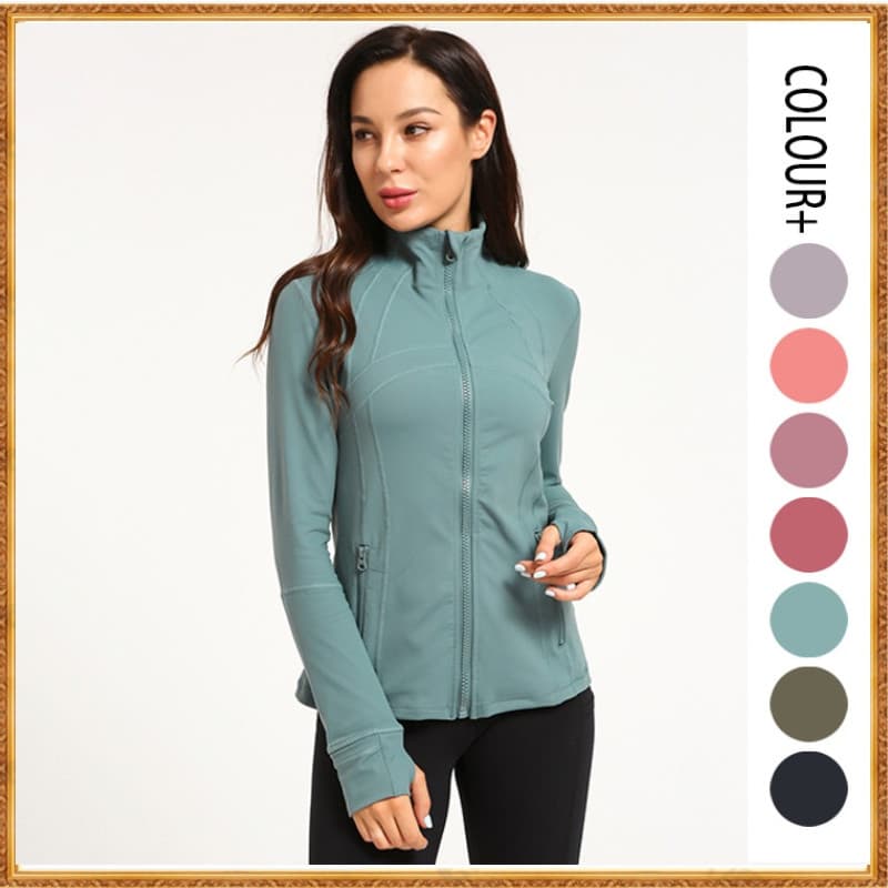 Jaqueta De Ioga Lululemon DF Slim fitness Esportivo E De Corrida De Lazer top 6198
