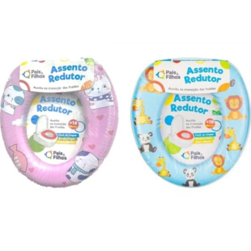 Assento redutor vaso sanitário infantil almofadado macio desfralde divertido
