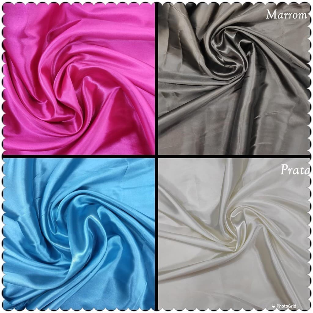 5 metros Tecido Cetim Charmousse Premium