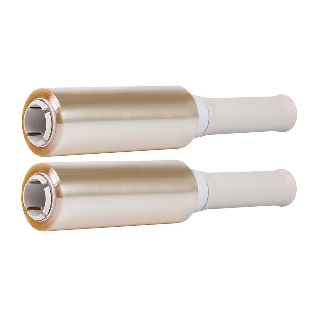 Kit 2 Rolos Fácil Film 12x70m Multiuso Dispafilm Transparente Cabo Rígido Protege Cozinha Alimentos