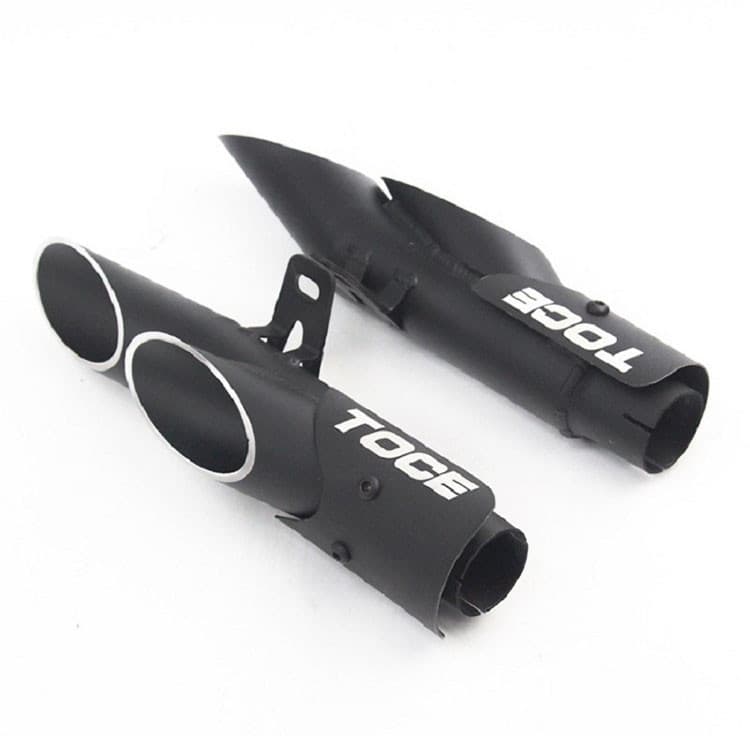 Ambos Os Lados Tubo De Escape Do Da Motocicleta Toce Ponta