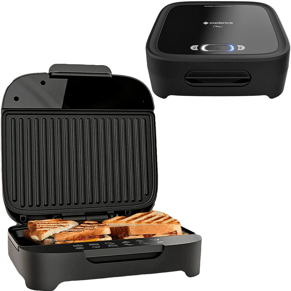 Sanduicheira Grill Chapa Click Elétrica Cadence Omeleteira Misteira e Torradeira San400 antiaderente 127V 220V