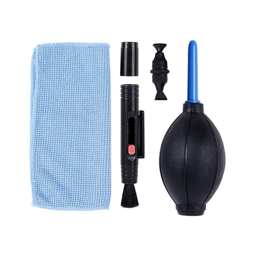 Kit Limpeza De Câmera 3 Em 1 Soprador Caneta E Flanela 3x1