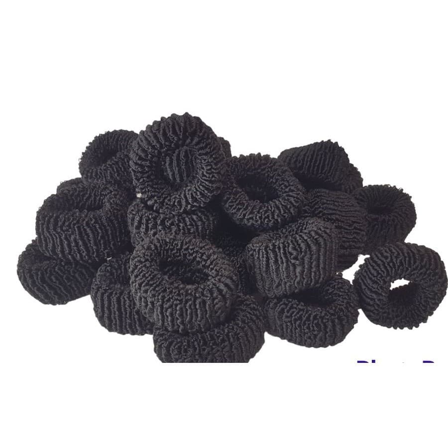 24 xuxão preto amarador de cabelo elastico de cabelo grande