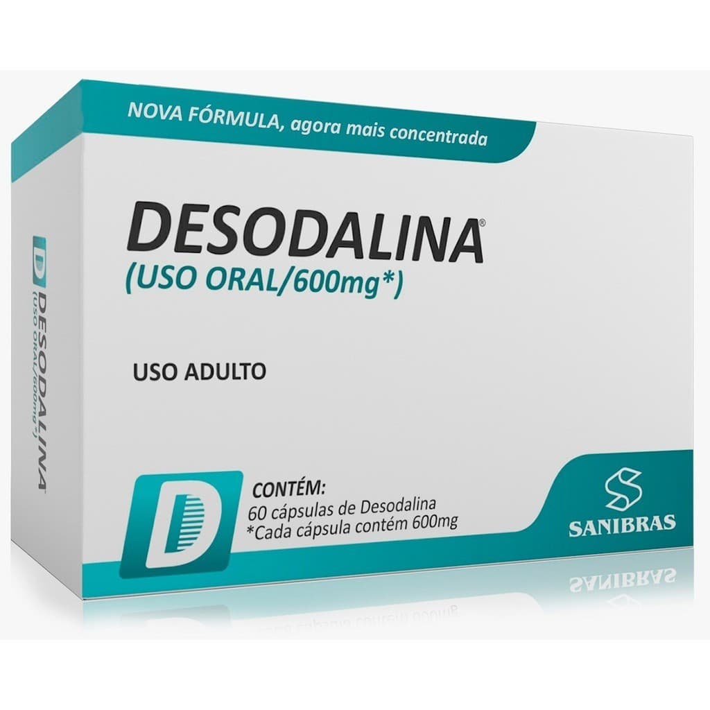 Desodalina 600mg 60 capsulas - Sanibras