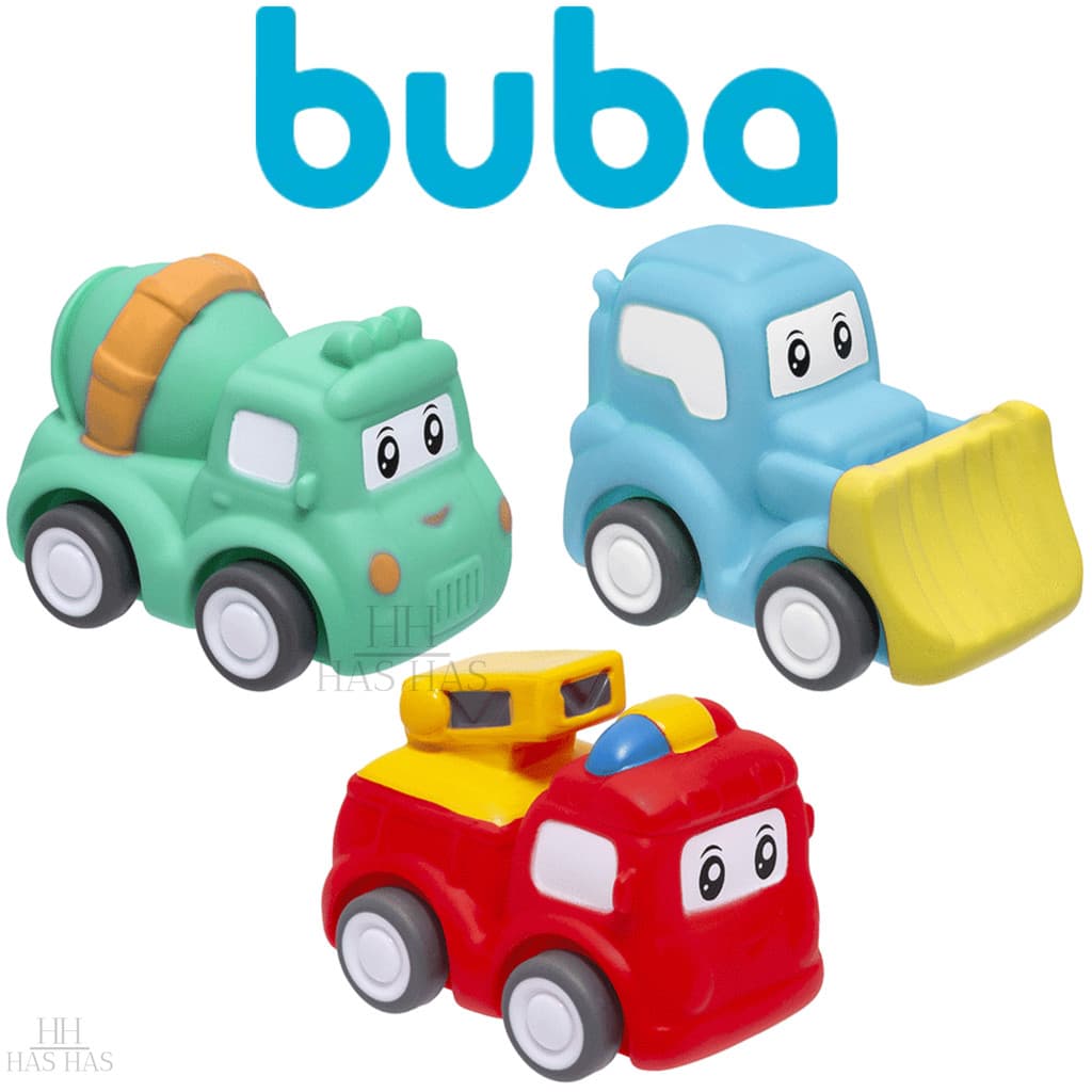 Carrinho Mordedor Brinquedo Em Vinil Macio Soft Com Rodinhas Bebe Criança Infantil Sortidos Buba