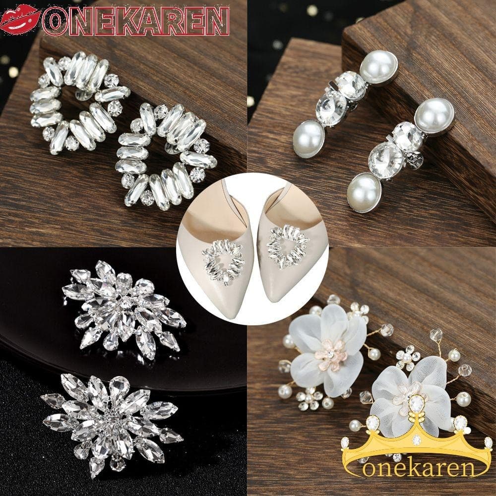 KR 2PCS Decorações De Sapatos Mulheres Broche De Noiva Flor De Seda