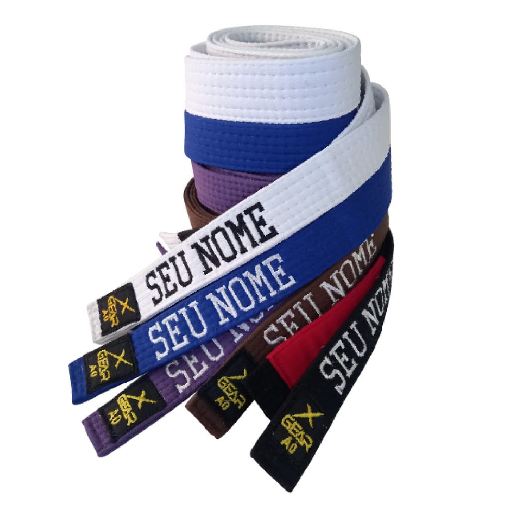 Faixa Jiu jitsu Xgear Com Nome Bordado - Envio Rápido!!!