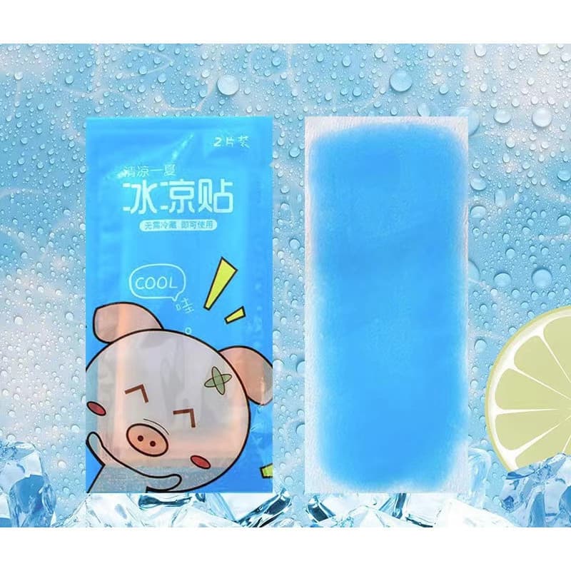 Kit 10 Adesivos de Gel Refrescante para alivio de febre Vacina Compressão Adesivo Anti-Calor Gelada