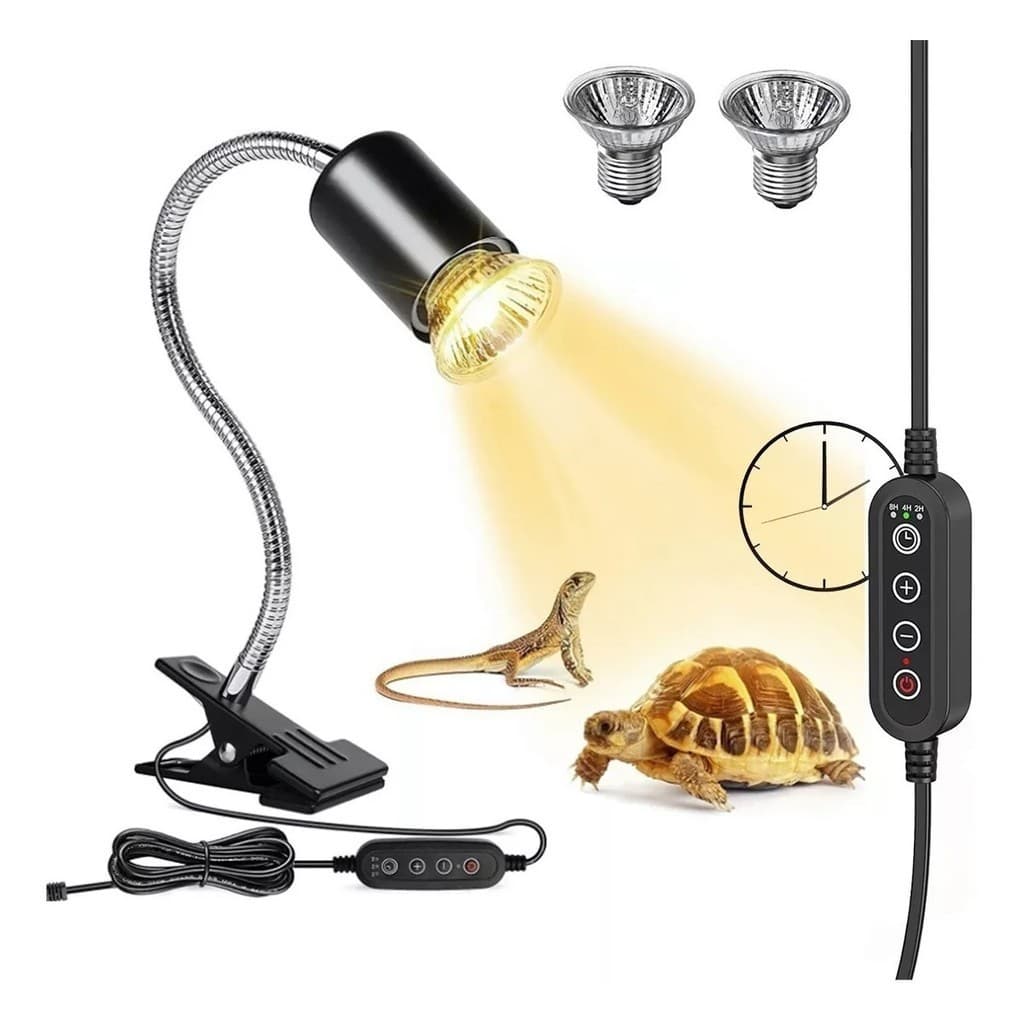 Lâmpada De Calor Para Tartarugas De Répteis Lâmpada Uva Uvb 2 Lâmpadas 110/220 V