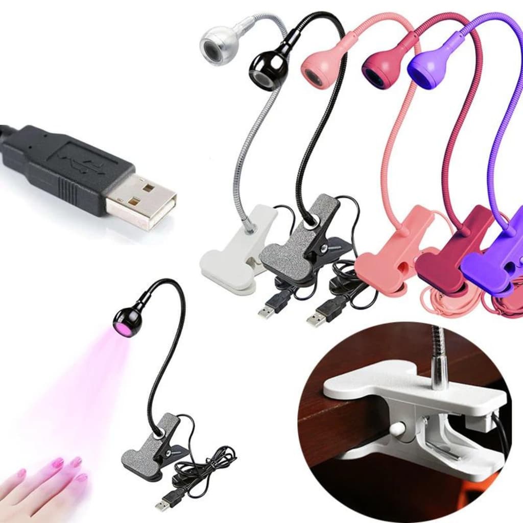 Mini Cabine Lanterna Clip de Mesa led Uv Secagem Gel Para Unhas