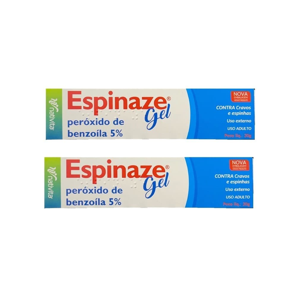 kit 2x Espinaze gel 20g Tratamento De Acnes
