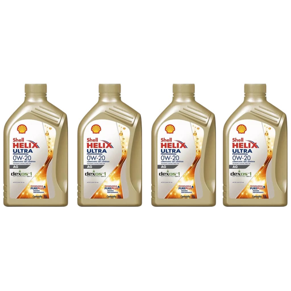 4L Óleo Motor Shell Helix Ultra 0W20 AG Dexos 1 Sintético