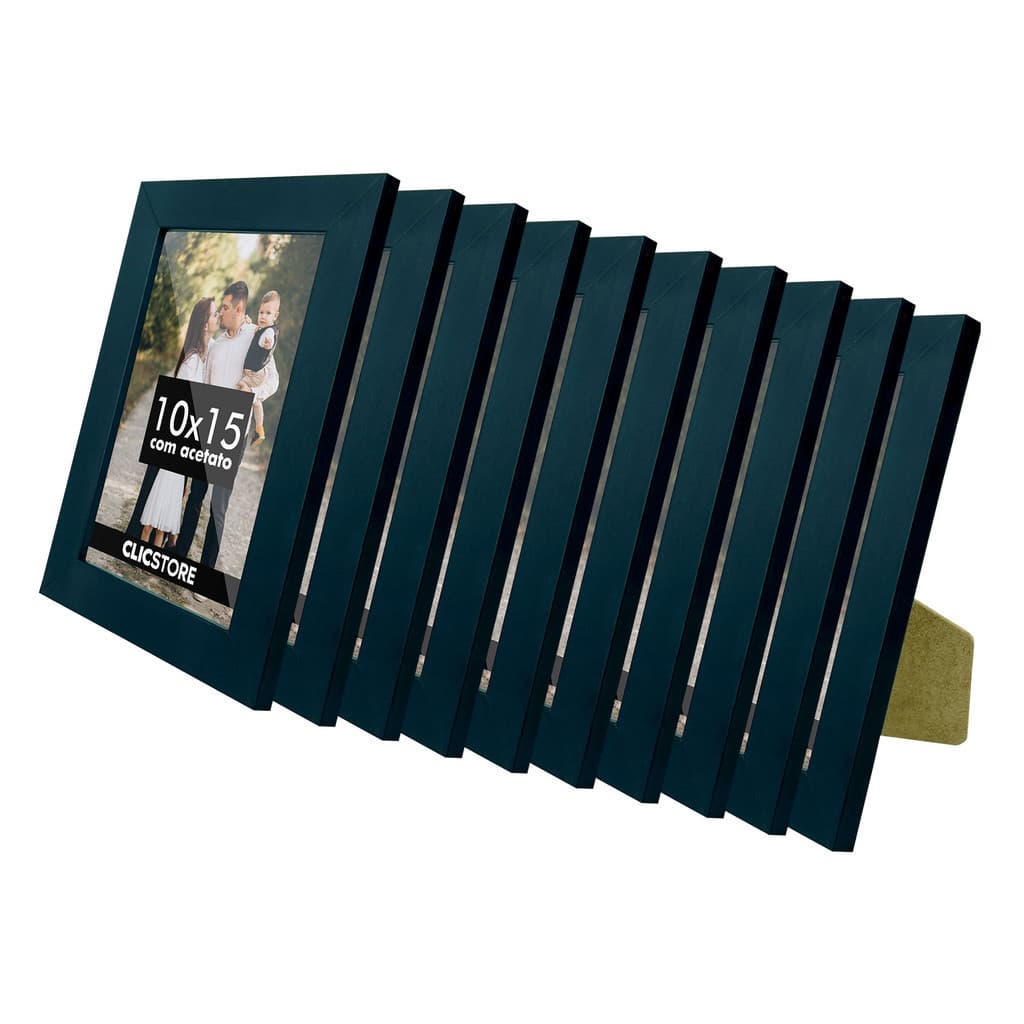 Kit 10 Porta Retrato 10x15 A6 Apoio Decorativo Moldura Apoio Acetato Foto Decor