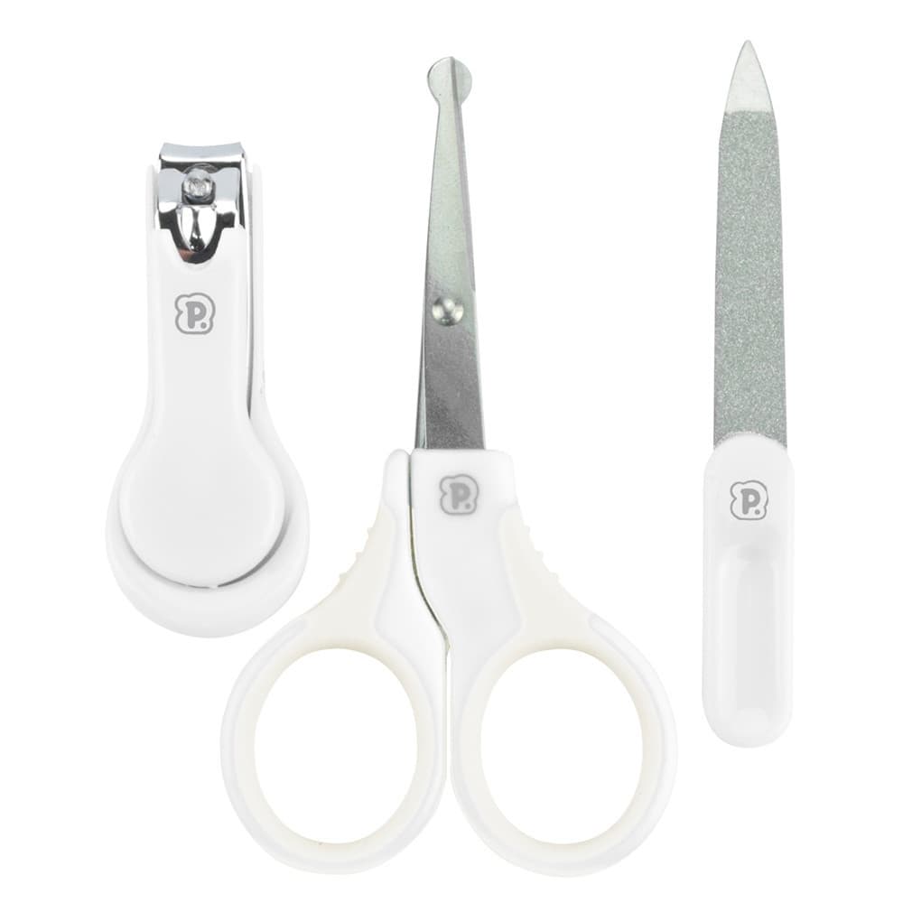 Kit Higiene 03 peças Cuidado Do Bebe Pimpolho Branco