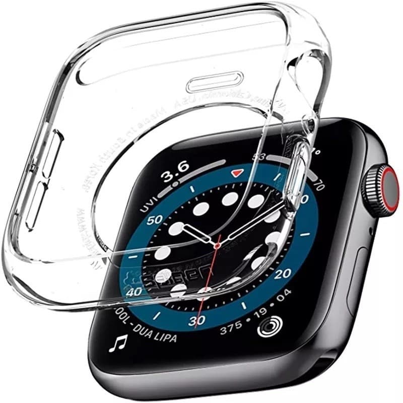 Case Protetora Vazada Para Apple watch de Silicone Bumper Apple Watch HW 12 HW16 X8 X7 38/40mm 42/44mm 41 45 mm