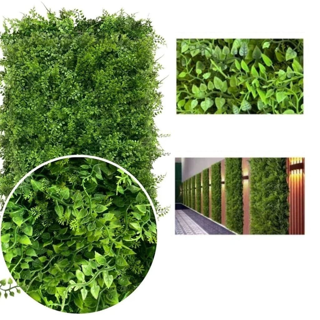 2 Placas De Grama Artificial Premium 60x40 Jardim Vertical