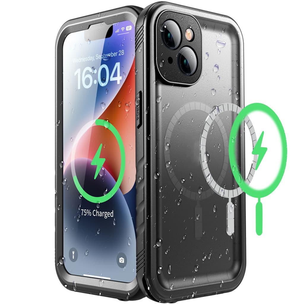 Sokusin IP68 Magnético À Prova Dip68 Água Caso Para iPhone 17 16 15 14 13 Pro Max Plus Ar Natação Mergulho De Telefone C