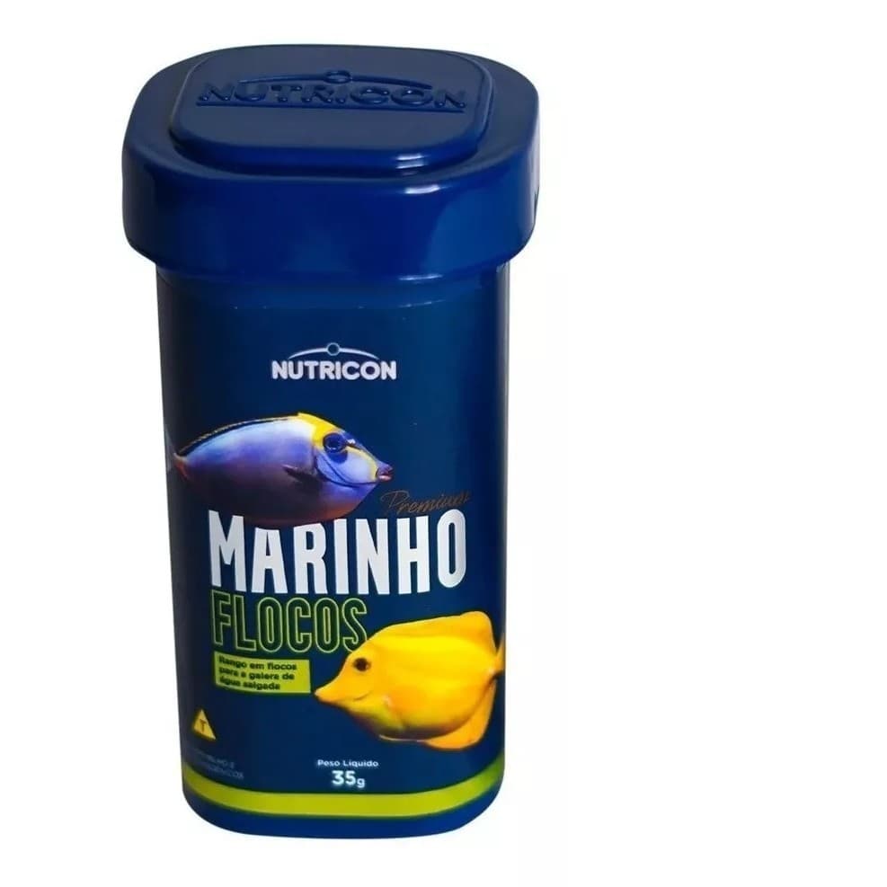Ração Para Peixe Nutricon Marinho Flakes 35gr