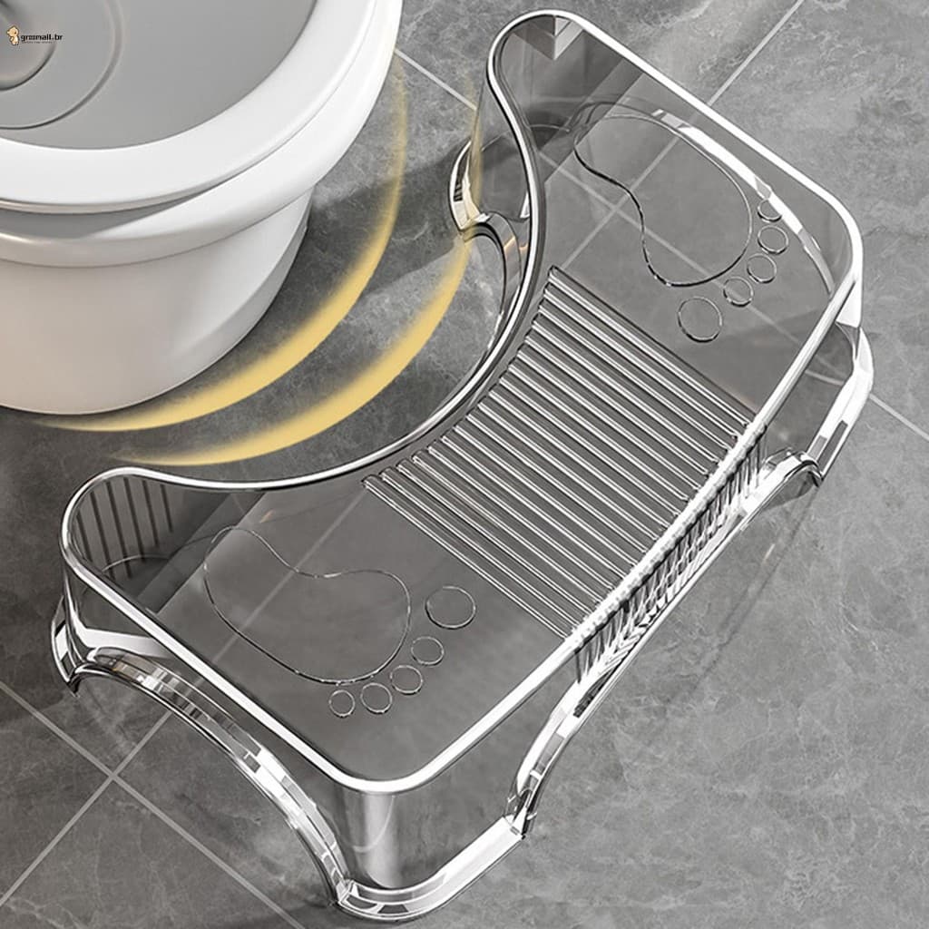 Banqueta Higiênica Para Postura De Cócoras Com Banco Antiderrapante Confortável De Design Ergonômico