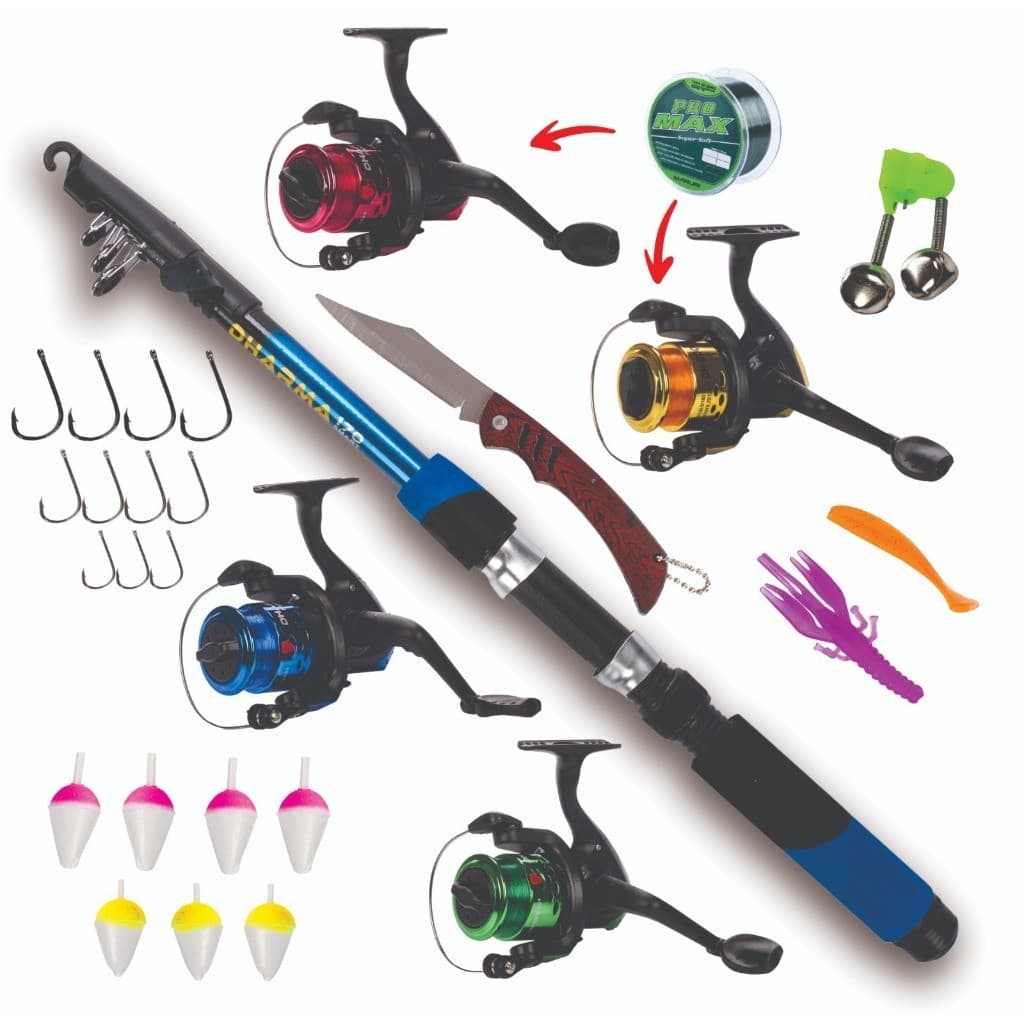 Kit Barato Vara+molinete+canivete+itens Promoção